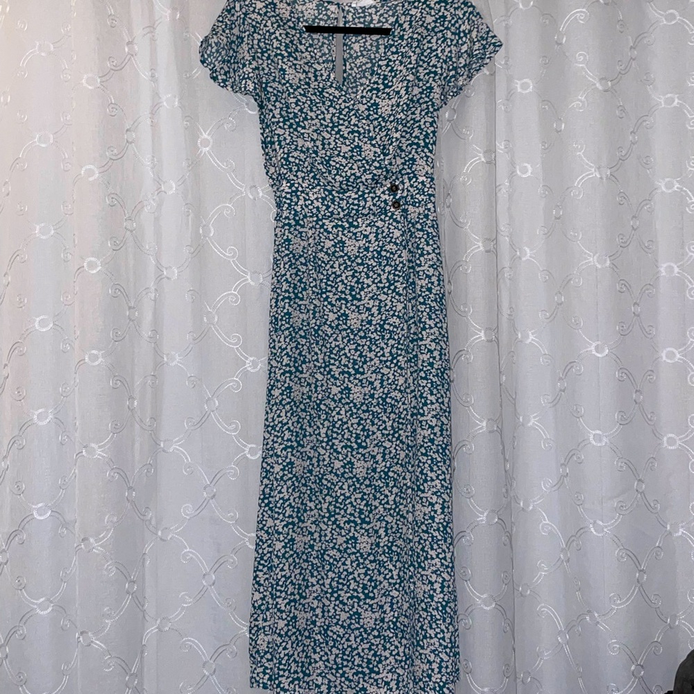 Sienna Sky Teal Floral Maxi Dress